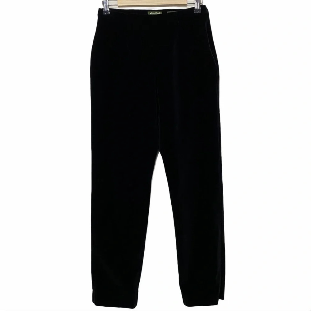 Eddie Bauer Velvet Velour Pants High Waist Stretch